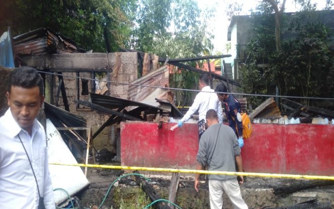 
 Polisi Mulai Olah TKP Kasus Kebakaran di Kampung Maumere